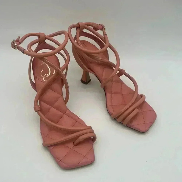 SAM EDELMAN Women's Maven Strappy Leather Sandals Clay Pink - Picture 1 of 10